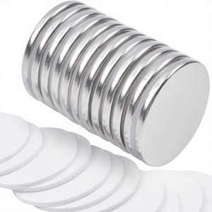 Magneti a disco in neodimio N52 rivestiti, 20x2mm, potenti, mini, adesivi, <span class=keywords><strong>per</strong></span> artigianato, frigorifero, lavagna, ufficio, uso industriale, 50kGmm - Product Image 1