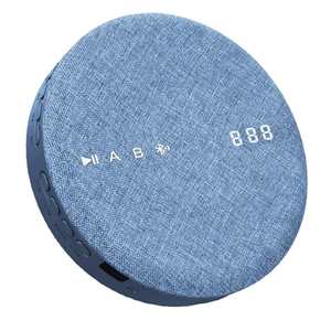 Round Portable <b>CD</b> Player Durable Plastic Design Built-in Speaker Rechargeable Battery BT Speaker MP3 Playback Travel Audio <b>Box</b> - Product Image 2