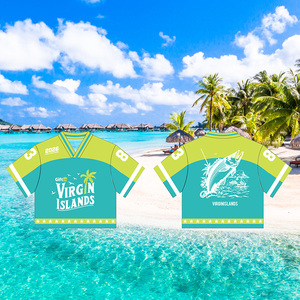 Diseño Gratuito de Recuerdos Deportivos, Camisetas de Viaje a Islas Vacacionales, Camisetas de Fútbol Americano Sublimadas para Jóvenes, Corte Cuadrado - Product Image 1
