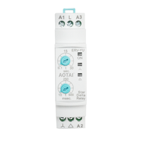Relais étoile-triangle miniature haute puissance ERV-YU 150-260V AC 5A 1-30s réglable, contrôleur de démarrage de moteur pour moteurs triphasés