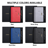 Coffret Cadeau d'Entreprise Premium : Carnet A5 en PU avec Stylo Métallique, Logo Personnalisé, Boîte Cadeau d'Affaires pour Employés et Clients