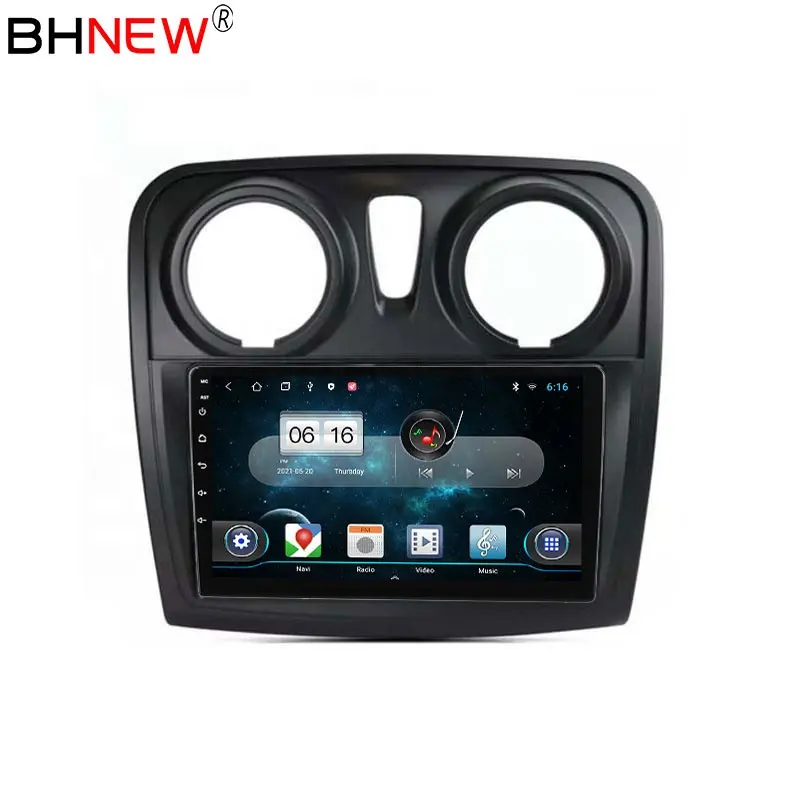 Lecteur DVD de voiture pour Renault Logan I Sandero Lada Lergus Dacia 2014-2019 Carplay GPS 5G WIFI stéréo