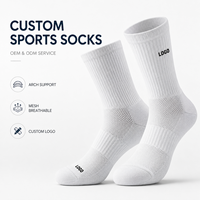 Chaussettes de sport d'hiver personnalisées de qualité pour jeunes et hommes, 100 % coton, à compression, avec logo sur le revers et le bas, idéales pour la course, le cyclisme et la gym