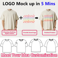T-shirt vintage lavé à l'acide avec logo imprimé dtg 250 g/m² personnalisé pour hommes T-shirt surdimensionné 100% coton vierge T-shirts pour hommes