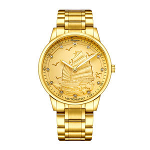 Reloj deportivo de negocios Mecanismo impermeable Reloj Caja de zafiro Ventana de cristal con pantalla inteligente Alarma de agua resistente - Product Image 1