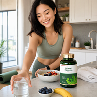 Comprimés de Spiruline Premium - Tonique Nutritif pour l'Énergie et l'Immunité, Enrichi en Vitamines, Certifié Halal, Approvisionnement en Gros