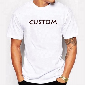 T-Shirt da uomo in cotone 100% di alta qualità con logo aziendale stampato in tinta unita - Product Image 2