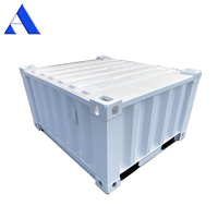 Conteneur de stockage miniature en acier Corten de 5 pieds, portable et mobile, hauteur personnalisable, à vendre