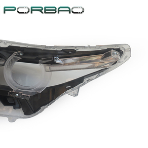PORBAO para CX9 2016-2023 año versión EURO con marco <span class=keywords><strong>Ornamental</strong></span> cubierta de lente de Faro de plástico pantalla lámpara sistema de luz de coche - Product Image 5