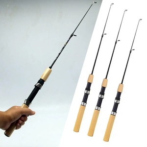 Canne à pêche sur glace 55cm-75cm, vente <span class=keywords><strong>en</strong></span> gros, haute qualité, poignée <span class=keywords><strong>en</strong></span> mousse EVA couleur naturelle, fibre de carbone, pêche <span class=keywords><strong>en</strong></span> eau douce, utilisation hivernale - Product Image 4