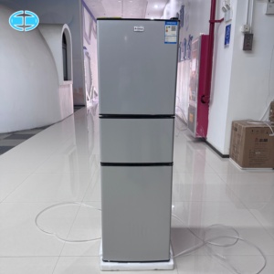 Réfrigérateur à congélateur supérieur J 206L, 3 portes, pour la maison, l'hôtel, équipement de refroidissement en gros pour usine et usage domestique - Product Image 2