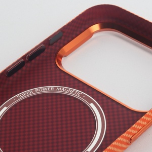 Funda Magnética Delgada de Alta Calidad con Textura de Fibra de Carbono para iPhone 18 17 Pro Max, Carga Inalámbrica, Resistente a Impactos, Carcasa Rígida - Product Image 6