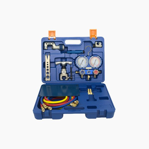 VALUE-Juego de herramientas de refrigeración de estuche rígido, incluye nuevo expansor de tubo de manómetro de refrigerante, herramienta de tubo de abocardado - Product Image 2