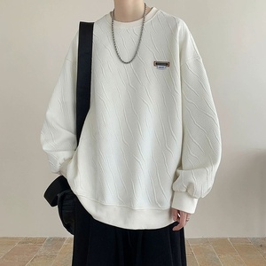 3140 <span class=keywords><strong>Felpa</strong></span> girocollo da uomo per l'autunno, <span class=keywords><strong>senza</strong></span> <span class=keywords><strong>cappuccio</strong></span>, stile streetwear, top interno per adolescenti, per l'uso quotidiano - Product Image 2
