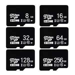 Vente en gros personnalisé 100% Original 32 go 16 go 64 go 128 go 256 go 400 go C10 Memory Class 10 Ultra Camera Flash carte mémoire Tf Micros Sd