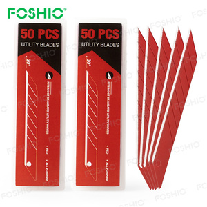 Foshio personalizar colores acero al carbono cuchillo de corte de papel Snap Off 9Mm hoja - Product Image 1