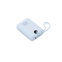 Batteries externes portables d'extérieur 20000 mAh avec câble intégré, charge rapide 22,5 W, station d'alimentation mobile pour iPhone Duo