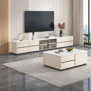 Meuble TV moderne en panneaux de bois écologiques avec rangement mural pour téléviseurs, idéal pour le salon et l'aménagement intérieur - Product Image 2