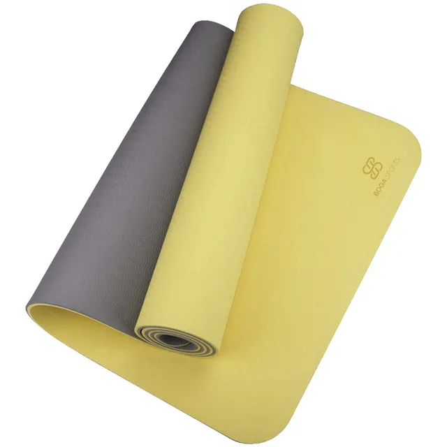double layer eco friendly thick TPE yoga mat 3mm 4mm 5mm 6mm 8mm 10mm for fitness and exercise