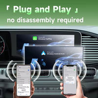 Adaptateur sans fil 5.0 GHz pour véhicule, USB avec câble, transmission rapide, connexion stable au smartphone, accessoires auto
