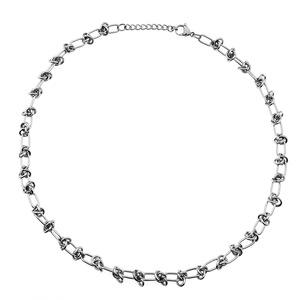 VAF-Cadena de extensión HIP HOP para hombre, collar anudado de 50 + 5CM, joyería de acero inoxidable - Product Image 4