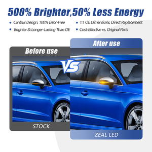 Lot de 2 clignotants latéraux séquentiels pour <span class=keywords><strong>Audi</strong></span> <span class=keywords><strong>A3</strong></span> 8V S3 RS3 2013-2020 - Product Image 5