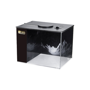YEE Factory Vente en gros Aquarium Nano de 10 gallons en plastique acrylique Mini aquarium pour poissons Betta avec lumière d'aquarium USB et pompe à eau - Product Image 2