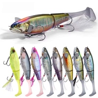 Leurre de pêche flottant en deux sections, type Minnow, 160mm/35g, appât artificiel réaliste à queue souple, nouveau modèle 9242, avec hameçons, emballage en boîte