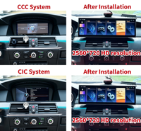 Unidad Principal Android de 14.9 Pulgadas para BMW Serie 3 E90 Serie 5 E60 2005-2012, Radio para Auto, Estéreo, Navegación GPS, Carplay Inalámbrico