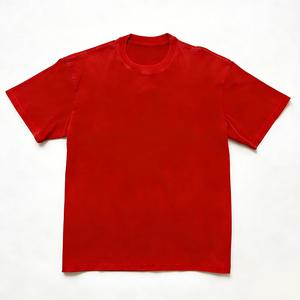 Camisetas de Gran Tamaño para Hombre, Estilo Hip Hop, Corte Regular, 220 g/m², Diseño Sólido - Product Image 3