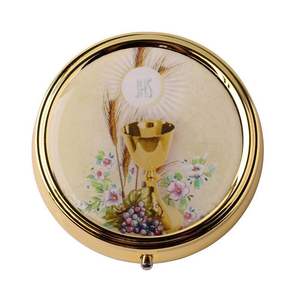 Caja de Rosario de 6mm, artículo de comunión sagrada en tono dorado, caja de almacenamiento de baratijas pequeñas, caja organizadora de recuerdos para collar de Rosario - Product Image 5