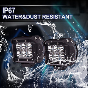 4 pouces 18W 6000K LED lampe de travail 4WD tout-terrain Spot projecteur antibrouillard lampe pour ATV SUV UTE lampe de conduite pour voiture Jeep camion remorque - Product Image 5