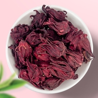 Fleurs entières de roselle séchées naturelles de qualité supérieure, fleurs d'hibiscus séchées, thé aux herbes en vrac