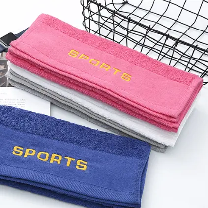 100% cotton sport towel with logo