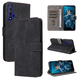 Étui portefeuille en cuir PU pour <span class=keywords><strong>Huawei</strong></span> <span class=keywords><strong>Nova</strong></span> <span class=keywords><strong>5T</strong></span>/Honor 20/Honor 20S, protection de caméra, blocage RFID - Product Image 1