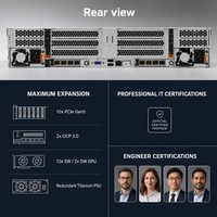 Serveur en rack 2U hybride cloud Lenovo ThinkSystem SR650 V4 neuf avec double processeur Intel Xeon 6, 8 To de mémoire TruDDR5, 32x E3.S NVMe PCIe Gen5