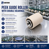 Roulement hybride PEEK avec bague intérieure en acier inoxydable et billes en céramique ZrO2 pour machines de précision