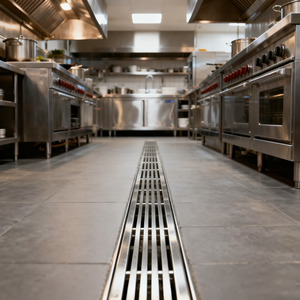 ระบบระบายน้ำสแตนเลสสตีลที่ทนทาน ทันสมัย ปรับแต่งได้ ป้องกันการกัดกร่อน สำหรับห้องครัวและพื้น - Product Image 3