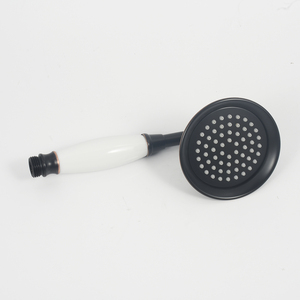 Rubinetto da <span class=keywords><strong>Bagno</strong></span> Moderno in Ottone con Finitura ORB e Maniglia Bianca, Doccia a Cascata Portatile, <span class=keywords><strong>Accessori</strong></span> per Facile Installazione - Product Image 4