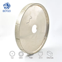Outil de profilage diamanté électrolytique BT BTPW-21, meule à angle pour rainurage, grain moyen, abrasif pour débavurage de métaux, haute performance
