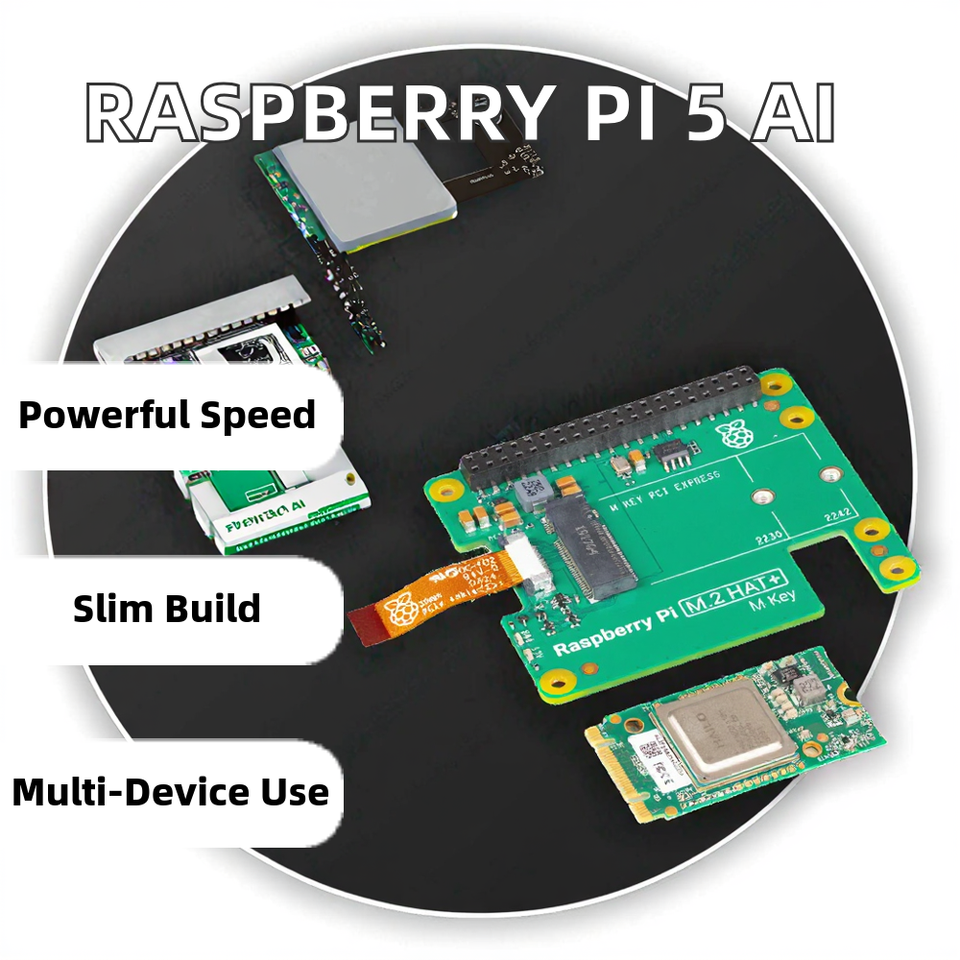 Raspberry Pi 5 AI Kit 26TOPS 13TOPS Hailo AI Acceleration Module M.2 ...
