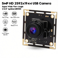 Webcam PC UHD 5 Mégapixels Aptina MI5100, module de caméra vidéo mini USB2.0 UVC sans pilote pour la numérisation de documents / passeports / cartes d'identité