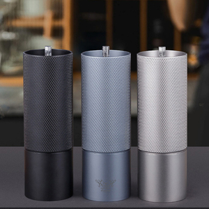 Molinillos de Café Manuales con Muelas de Acero Inoxidable y Aluminio, Diseño Personalizado, Mango Curvo, HF-KCG034 PRECIS - Product Image 1