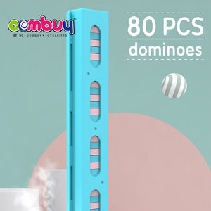 Ensemble de blocs de construction de voiture jouet à pulvériser, train de <span class=keywords><strong>dominos</strong></span> automatique avec 80 pièces - Product Image 5