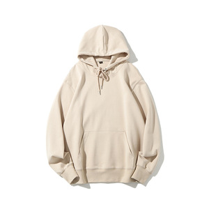 Sweat-shirts à capuche oversize streetwear hip-hop amples et unis pour hommes, sweats à capuche à col rond pour hommes - Product Image 1