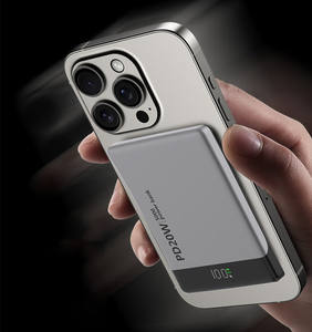 Paquete de batería <span class=keywords><strong>Mag</strong></span> PowerBank carcasa 5000mAh caja fuerte magnética carga rápida 15W cargador inalámbrico PowerBanks para <span class=keywords><strong>iPhone</strong></span> 16 15 14 13 12 - Product Image 2