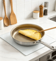 Panci Masak FLEY Komersial Stainless Steel Titanium Anti Lengket, Peralatan Dapur yang Dapat Disesuaikan untuk Berbagai Jenis Kompor Rumah Tangga
