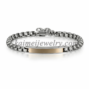 Bracelets tendance pour Couples, 5mm, <span class=keywords><strong>gourmette</strong></span>, chaîne d'identification, Bracelets gravés personnalisés pour cadeau personnalisé - Product Image 2
