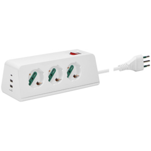 Desk <b>Socket</b> 3 <b>Universal</b> Outlets 3 USB Ports S11 Plug Type Cbe B Power Strip - Product Image 1