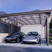 Véranda extérieure modulaire préfabriquée en aluminium et verre, moderne et autoportante, pour villa et appartement